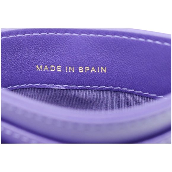 CHANEL Boy Leather Card Holder Purple - Picture 10 of 12